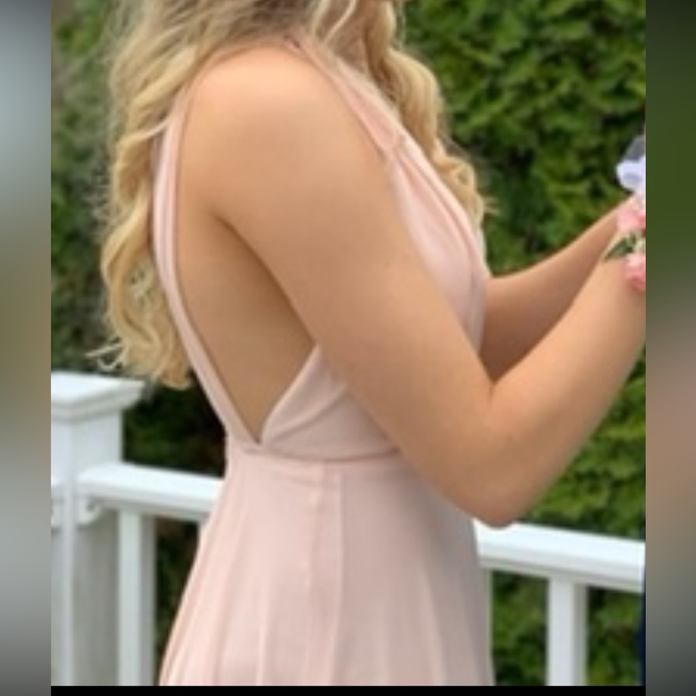 Lulu's Blush Pink Maxi Dress - Picture 6 of 7